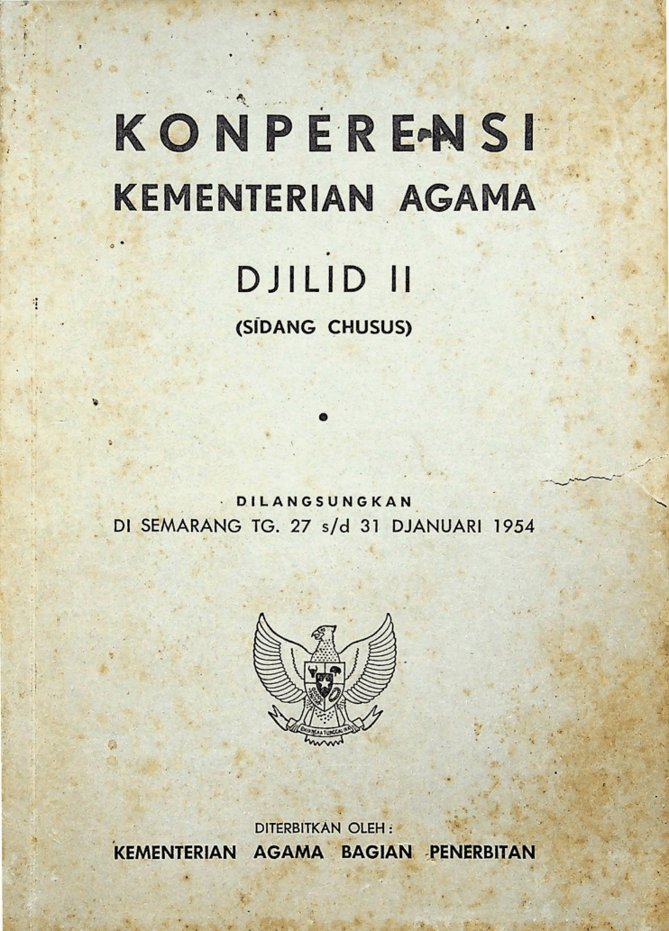 Konperensi Kementerian Agama Djilid II Semarang Tahun 1954